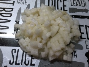 カットしたナシ